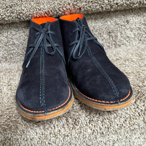 Louis Vuitton Men's Navy Suede Boots- - Picture 9 of 16